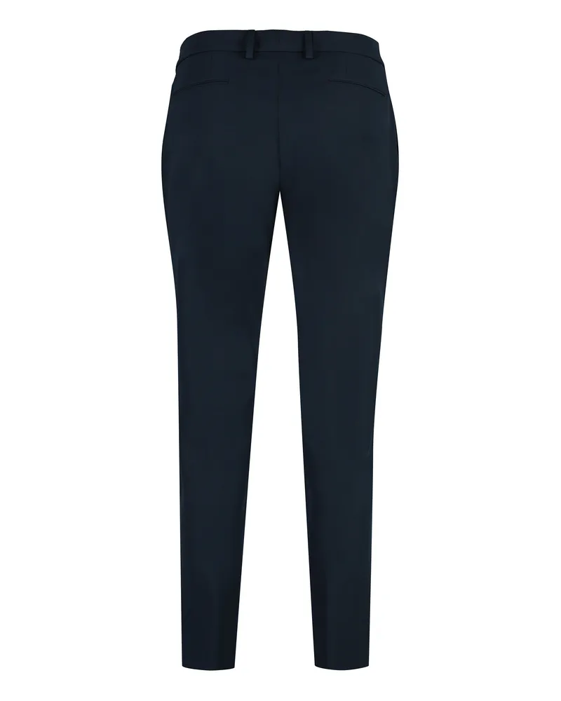 PT TORINO Women's New York Techno Fabric Tailored Trousers Blue Polyester Skinny Blue
