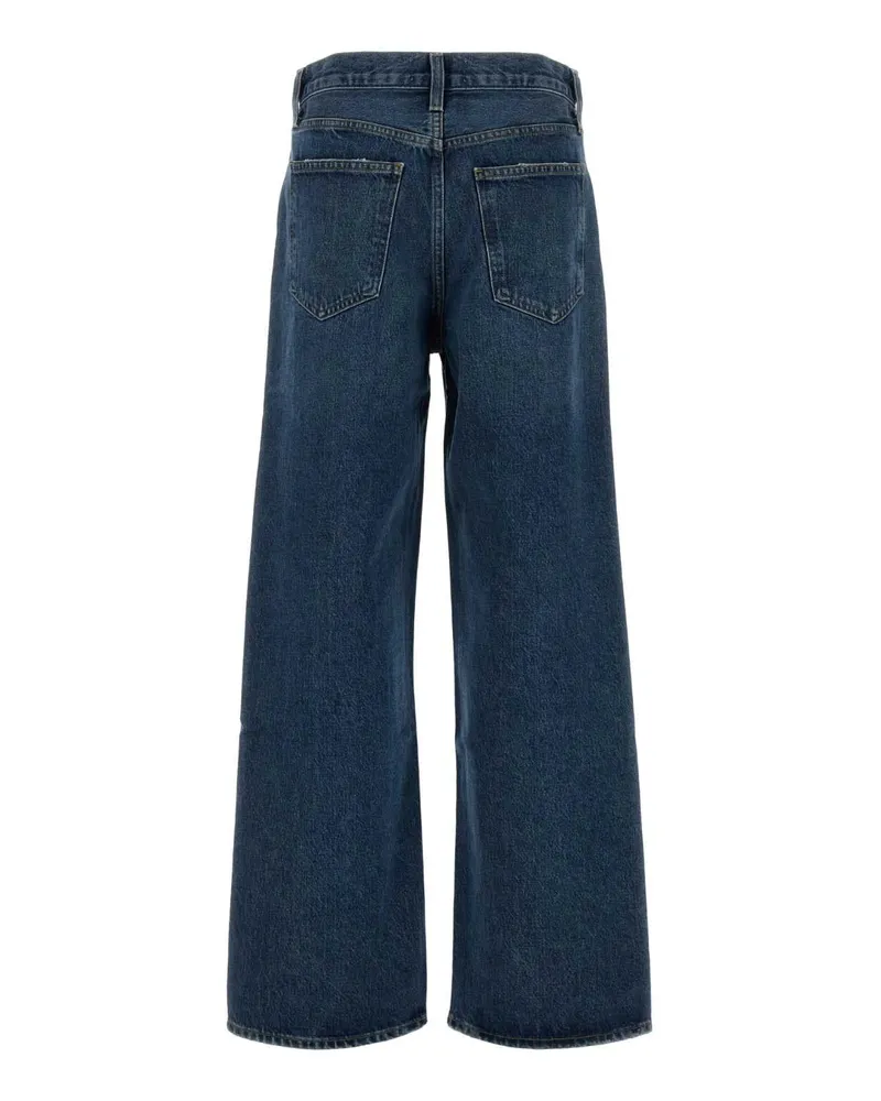 AGOLDE Women's Denim Wide-Leg Jeans Selectiondkvintind Blue