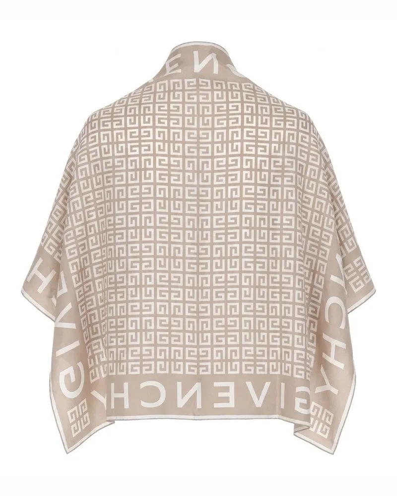 Givenchy Women's Bicolor Silk Scarf Beige