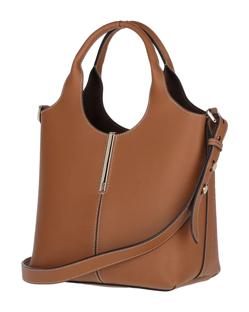 TOD'S Women's Bags Brown Calf Leather Brown