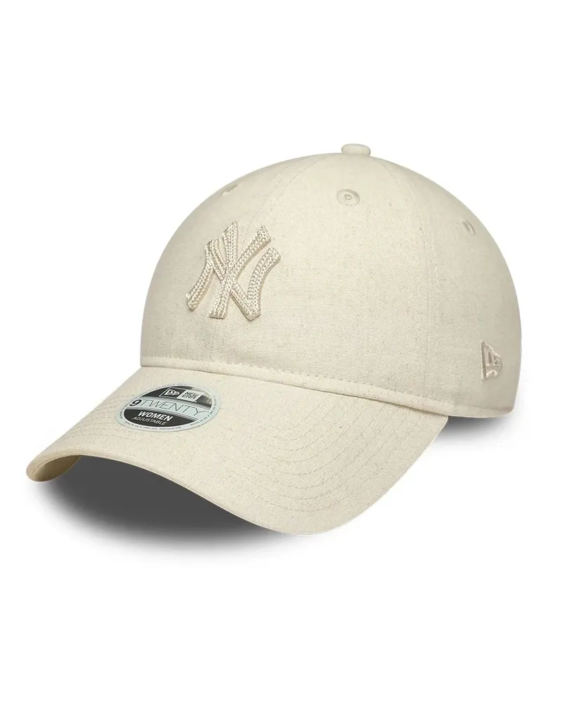 New Era Women's Baseball Cap 9twenty Linen Cream Polyester Hat Cream