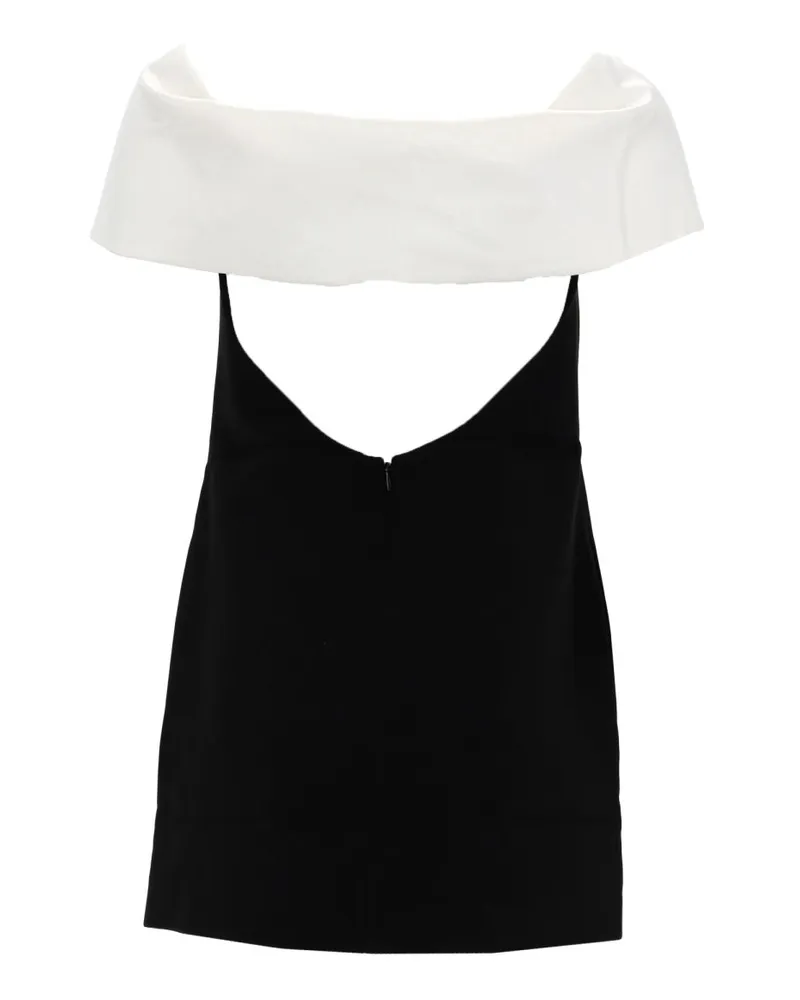 Self-Portrait Floral Appliqué Mini Dress — Black Black