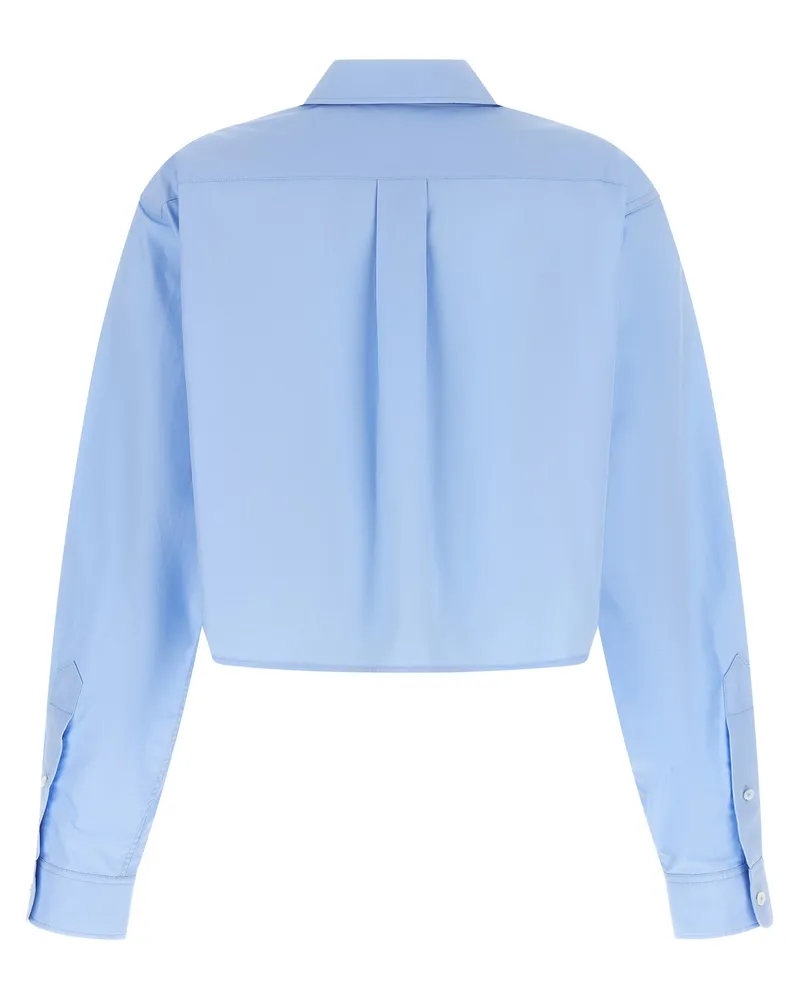 Alexander Wang Women's Blue Cotton Blouse Blue