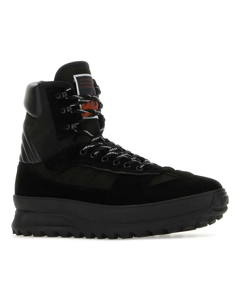 Maison Margiela Men's Black Leather Climber Sneakers Black