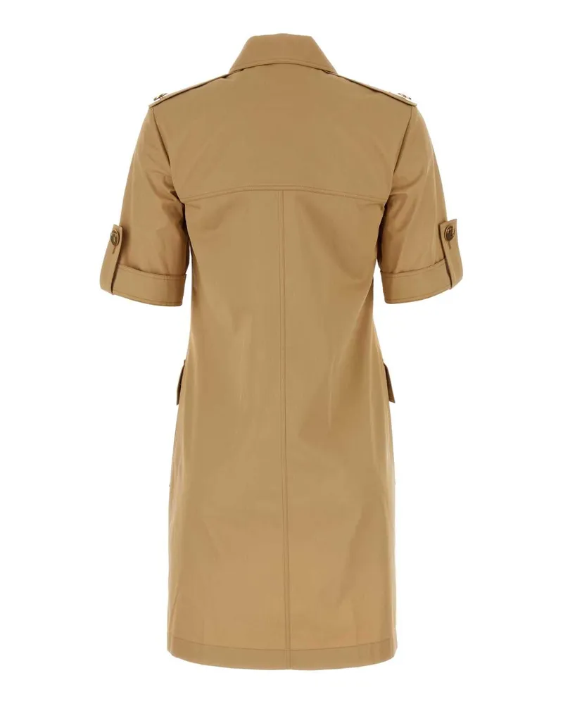 Tory Burch Women's Beige Cotton Shirt Dress Safarisand Main Body Abiti Beige