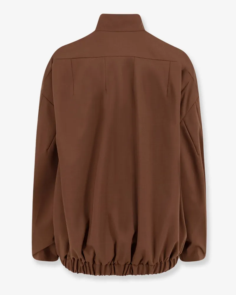 Hevò Women's Wool Blend Jacket Brown Polyester Brown
