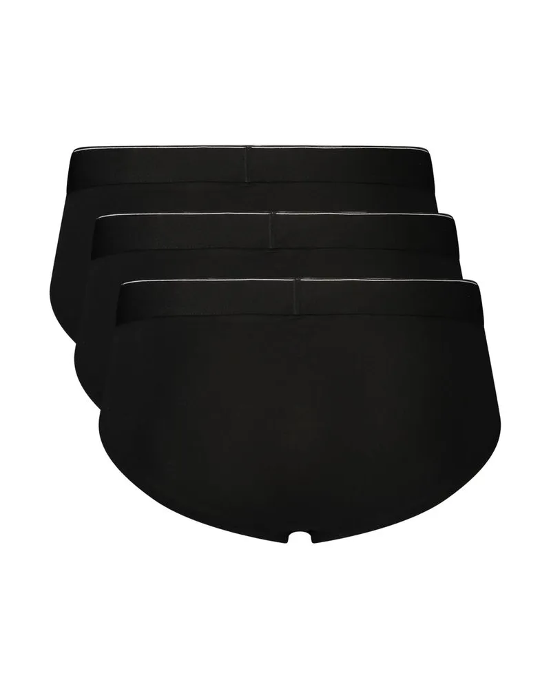 Calvin Klein Logo Waistband Brief — Black Black