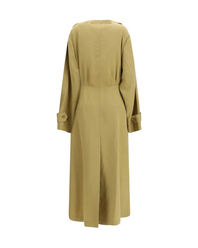 Petar Petrov Women Beige Lyocell Trench Coat Clothing Beige