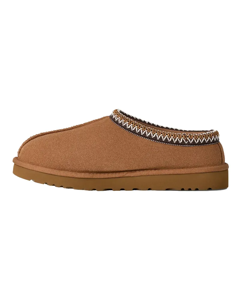 UGG Men's Slippers Tasman Ii Chestnut Suede Leather Flat Shoes Chestnut