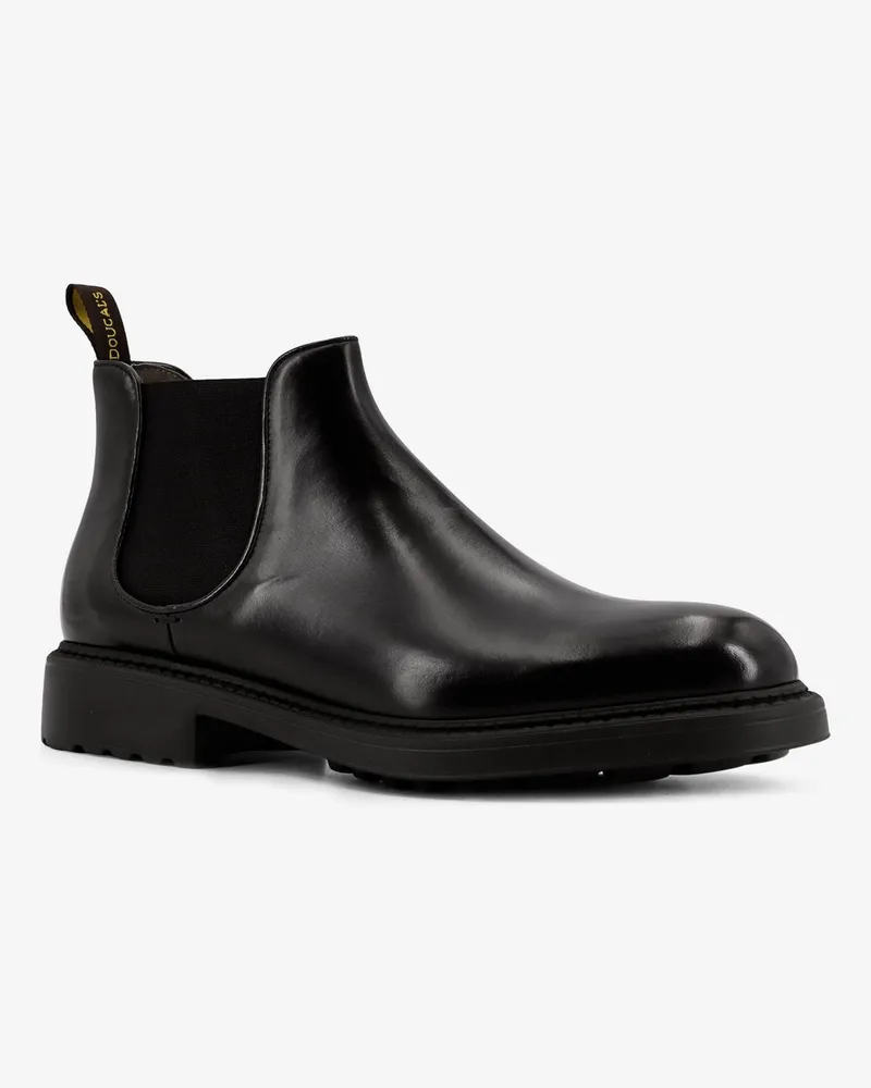 Doucal´s Men's Leather Boots Black Black