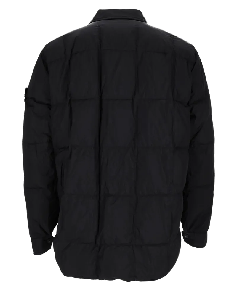 Stone Island Water-Repellent Puffer Down Jacket — Black Black