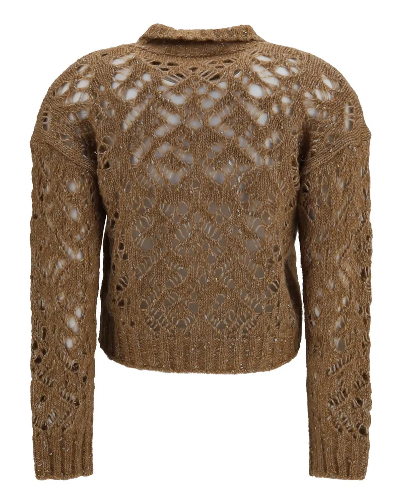 Max Mara Quarto Cardigan — Brown Brown