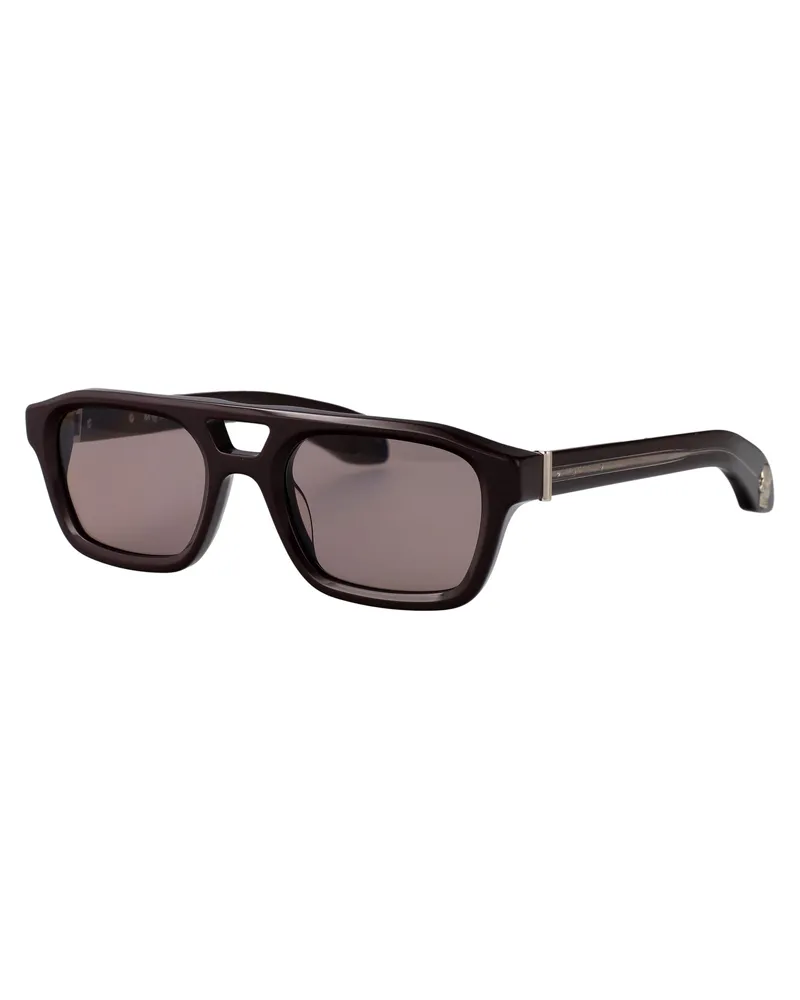 Alexander McQueen Men's Sunglasses Am0505s Violet Brown Acetate Violet-Violet-Brown Violet/violet/brown Brown