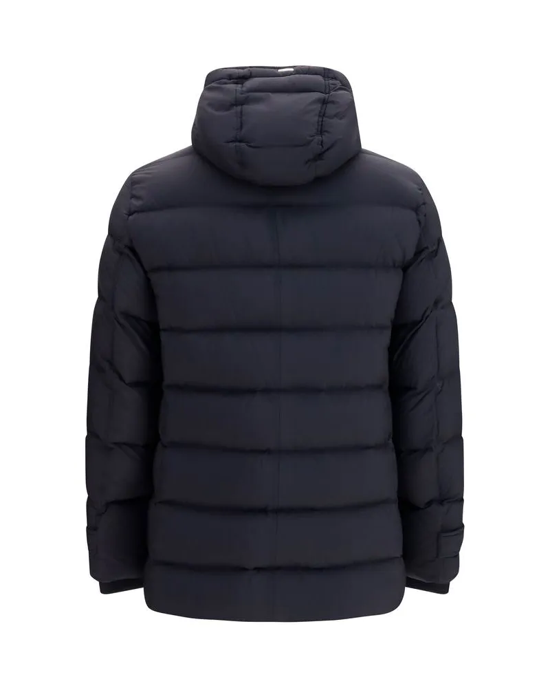 Herno Men's Black Polyester Full-Length Jacket Clothing Black
