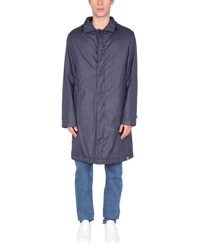 ASPESI Waterproof Nylon Raincoat — Blue Blue