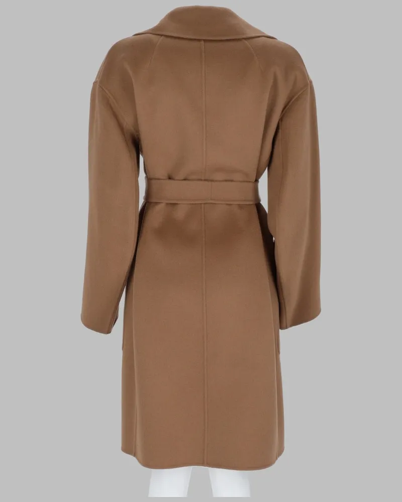 Max Mara Wool Coat — Beige Beige