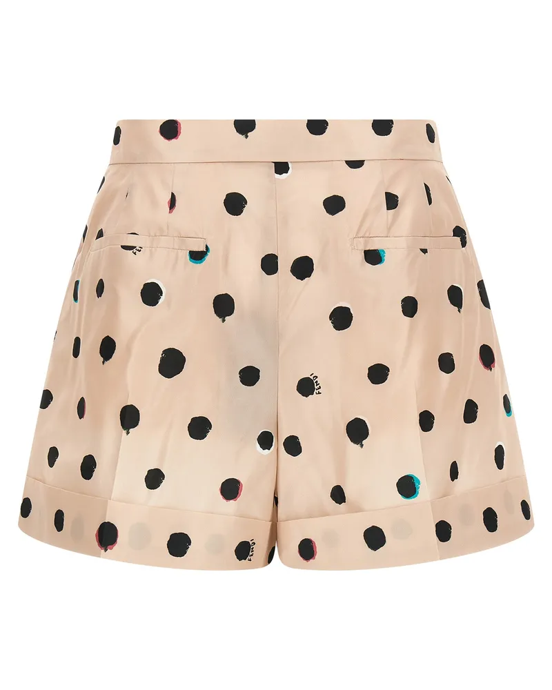 Fendi Women's Multicolor Silk Bermuda Shorts Multicolor