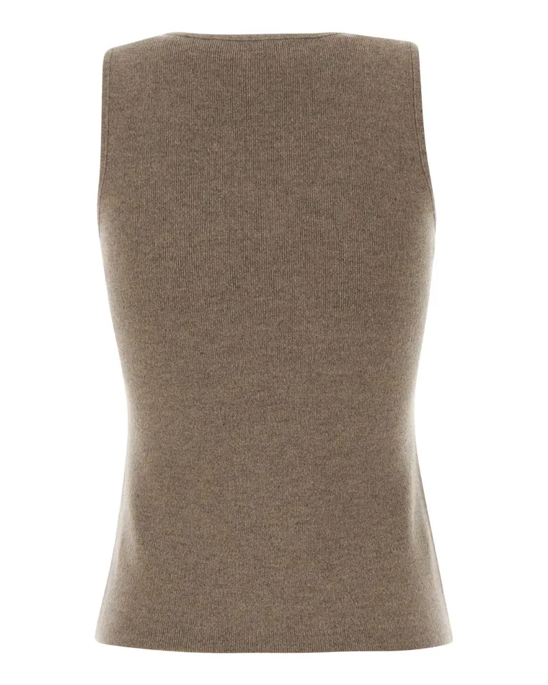 Max Mara Accordo Tank Top — Beige Beige