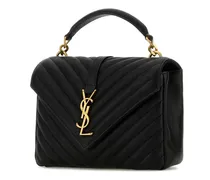 Women's College Top Handle Bag Black Lamb
