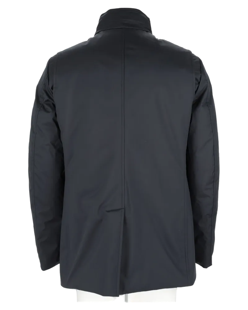 MOORER Reis Trench Coat — Blue Blue