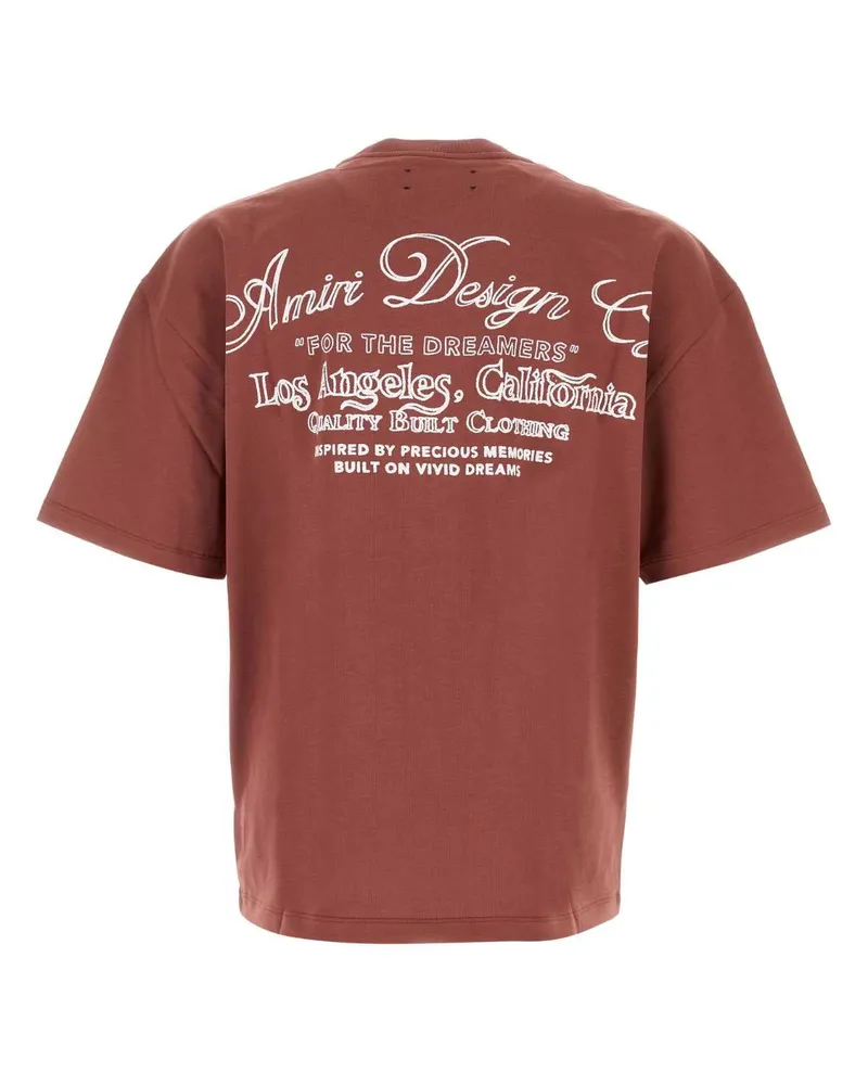 Amiri Men's Brick Cotton Oversize T-Shirt Exterior Exterior: T-shirts And Polos Brick