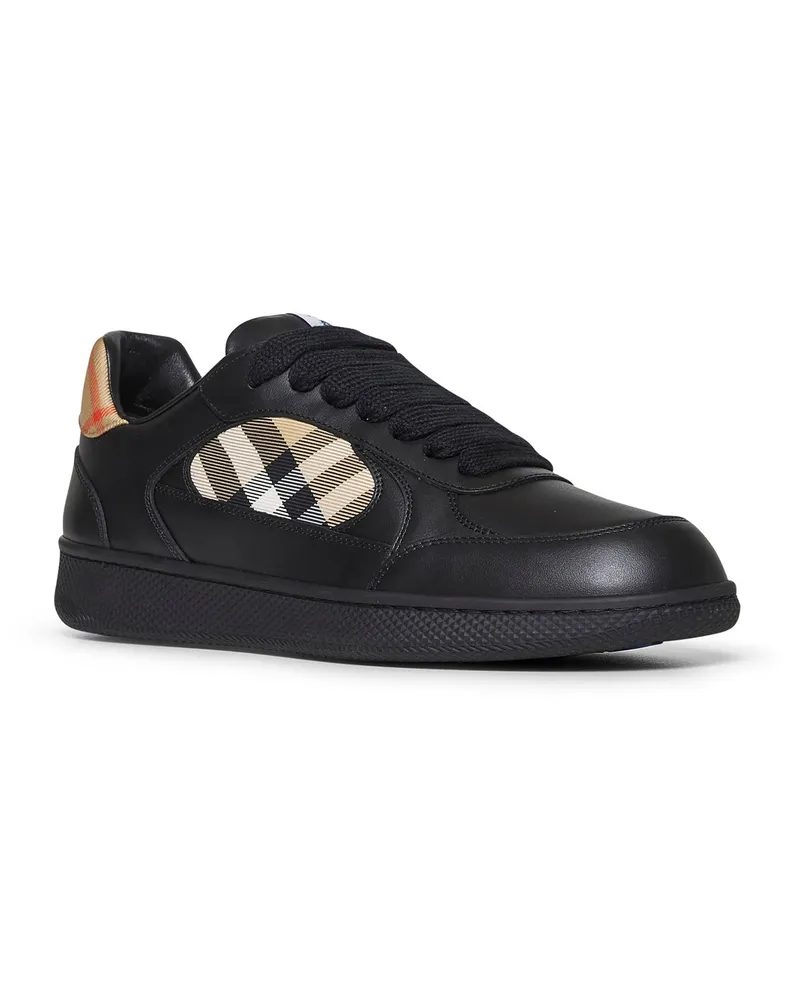 Burberry Men's Sneakers Terrace Brown Leather Trainers Brown
