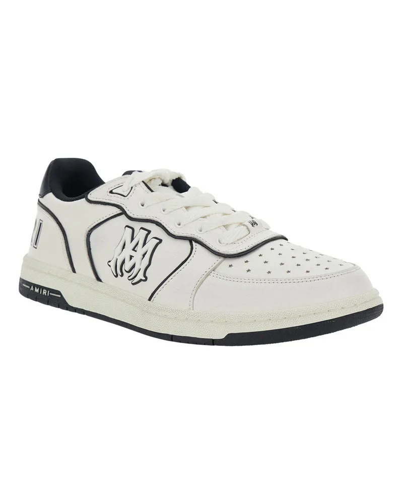 Amiri Men's Sneakers Newport White Leather Low Top Trainers White