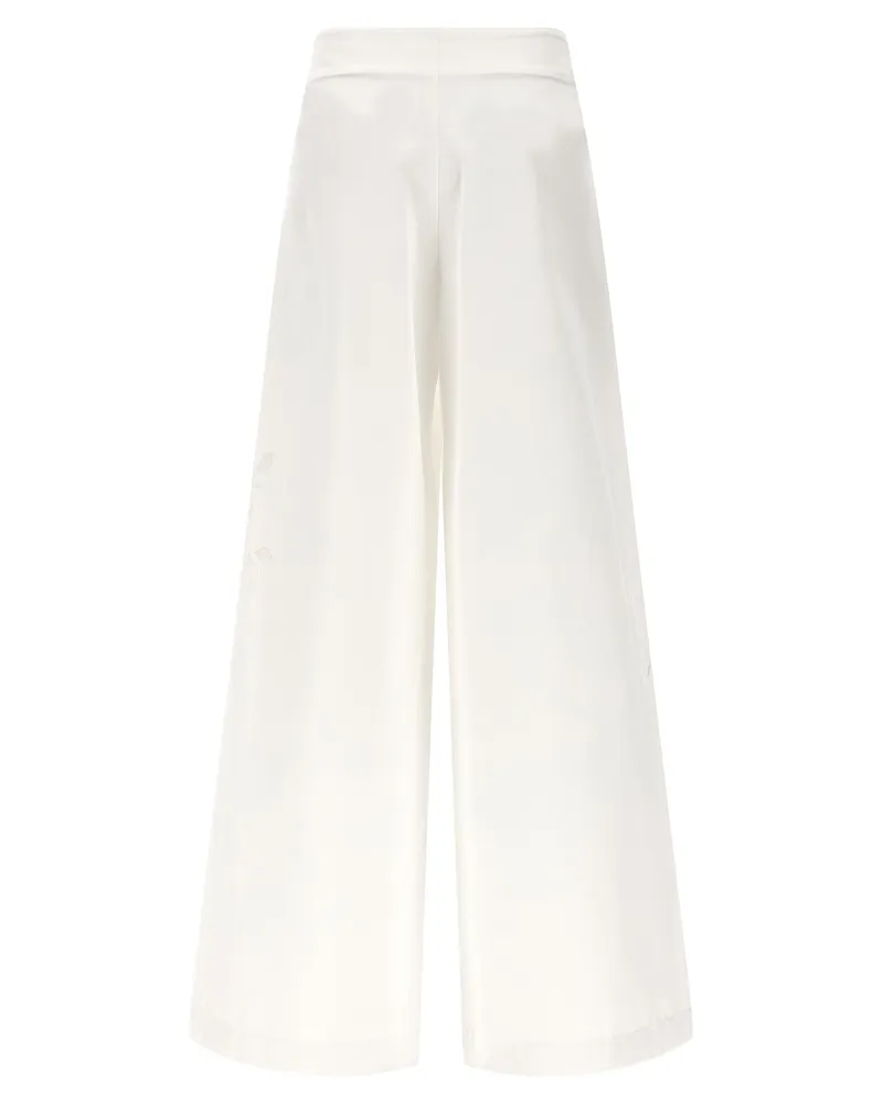 Ermanno Scervino Women's White Cotton Casual Pants White