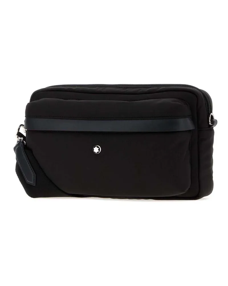 Montblanc Men's Black Canvas Crossbody Bag Borse A Mano Black