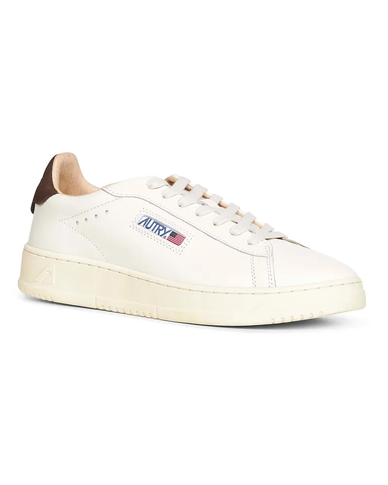 AUTRY Men's Dallas Low Sneakers White Leather Calf Trainers White