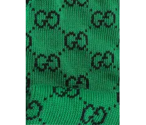Monogram Logo Socks — Green