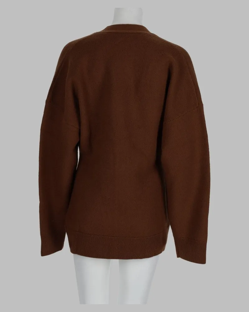Filippa K Pure Wool Cardigan — Brown Brown