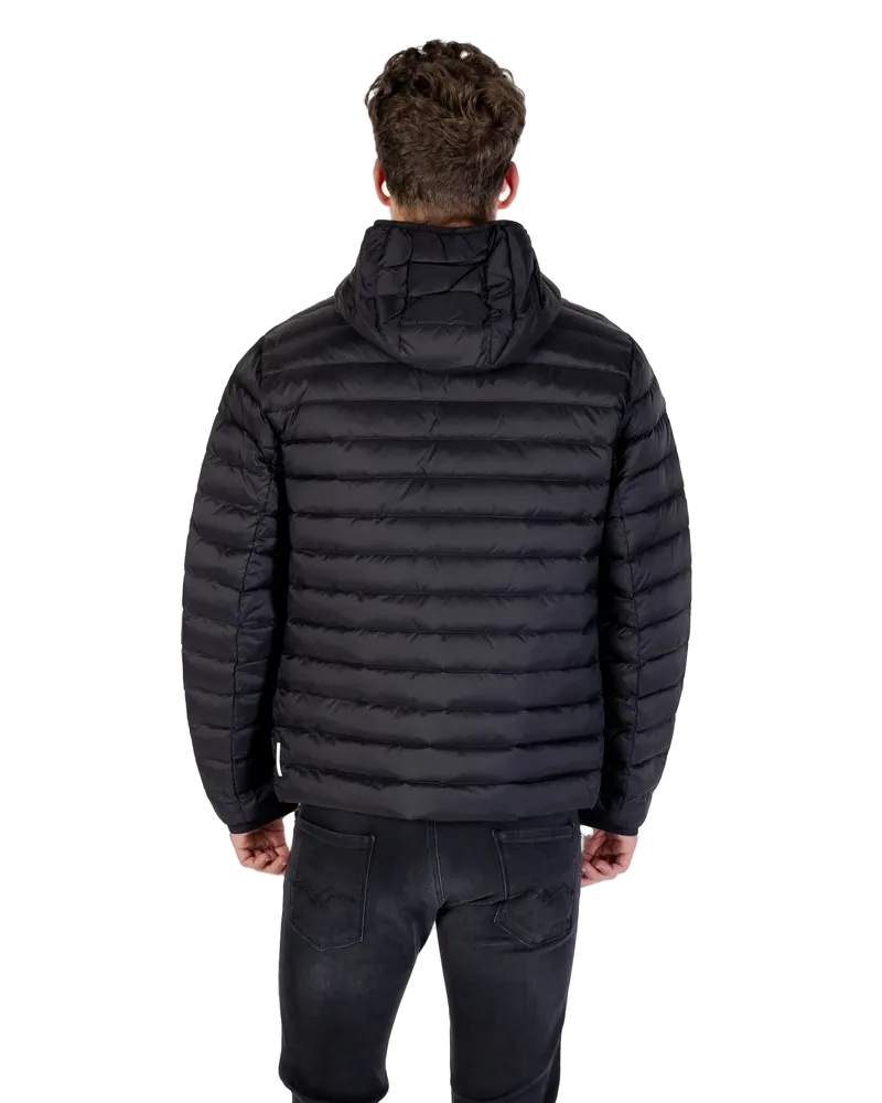 Armani Exchange Quilted Polyamide Down Jacket — Black Black