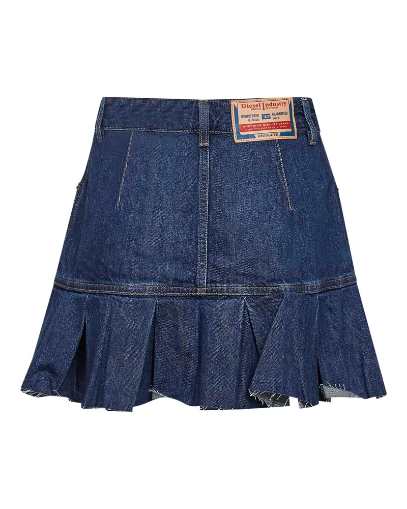 Diesel Women's Denim Mini Skirt Blue Cotton Blue