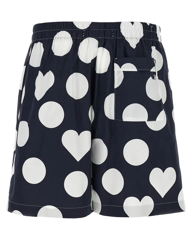 Jacquemus Men's Blue Cotton Bermuda Shorts Navy
