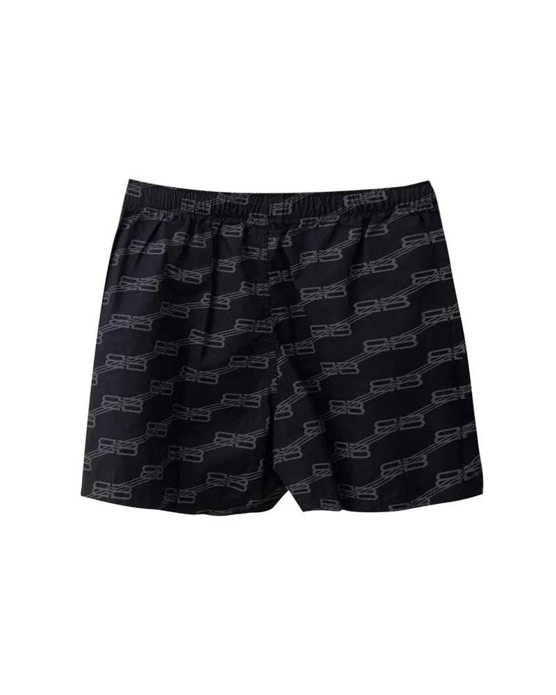 Balenciaga Women's Black Cotton Bermuda Shorts Black