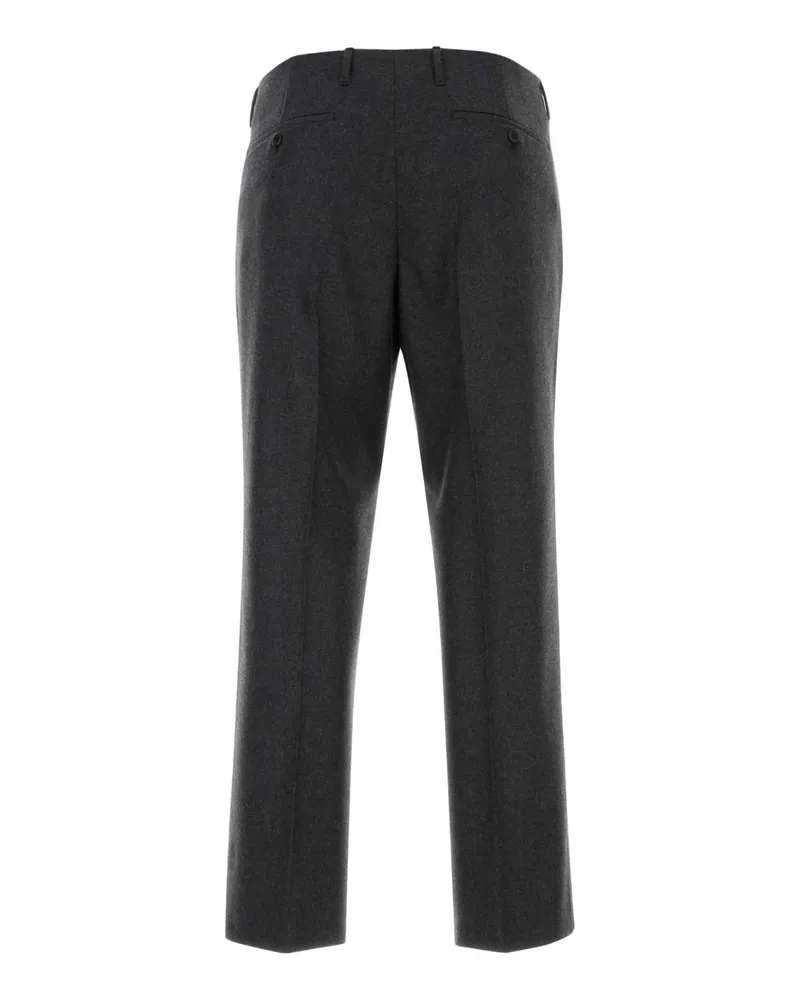 Prada Men's Grey Wool Pant Ardesia Pantaloni Gray