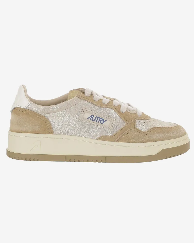 AUTRY Women's Sneakers Medalist Low Multicolour Leather Trainers Multicolor