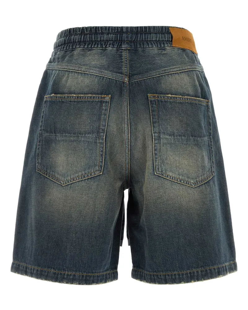 Amiri Men's Drawstring Denim Short Sandstone Cotton Blue