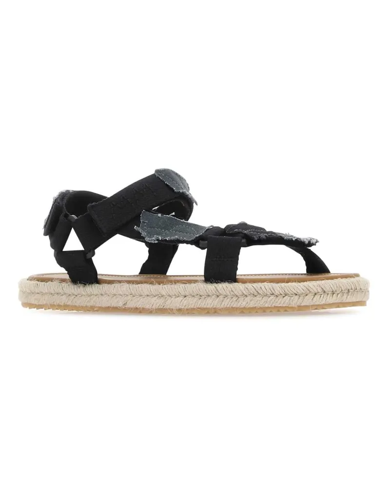 Maison Margiela Women's Multicolor Canvas Trekking Sandals T8013 Sandali Black
