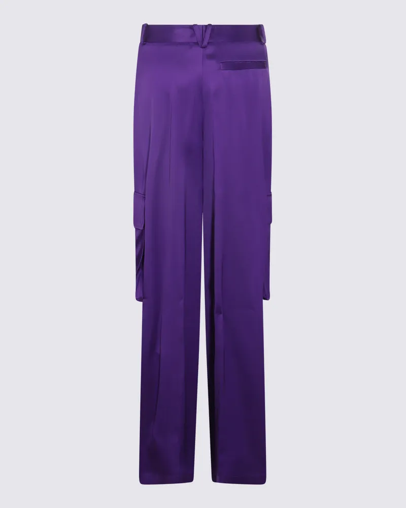 Versace Women's Trousers Bright Dark Orchid _ac Se Purple