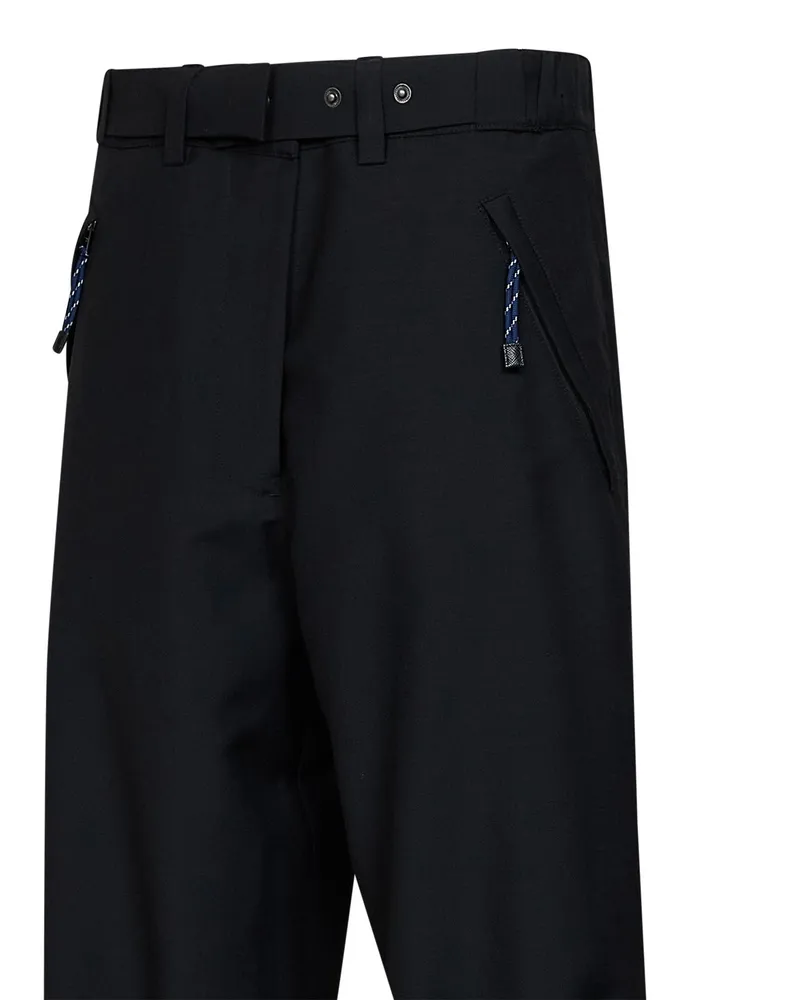 Prada Virgin Wool and Mohair Blend Trousers — Black Black