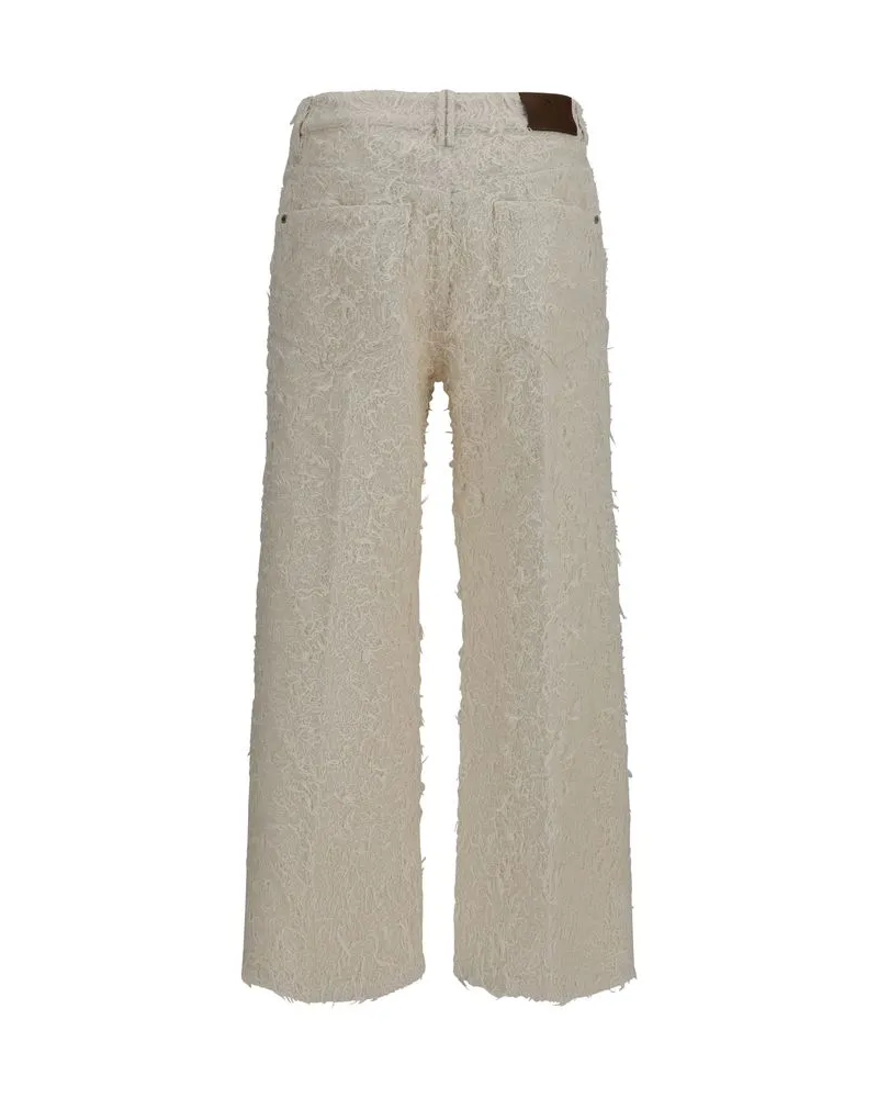 Brunello Cucinelli Women's Beige Cotton Cropped Pants Beige