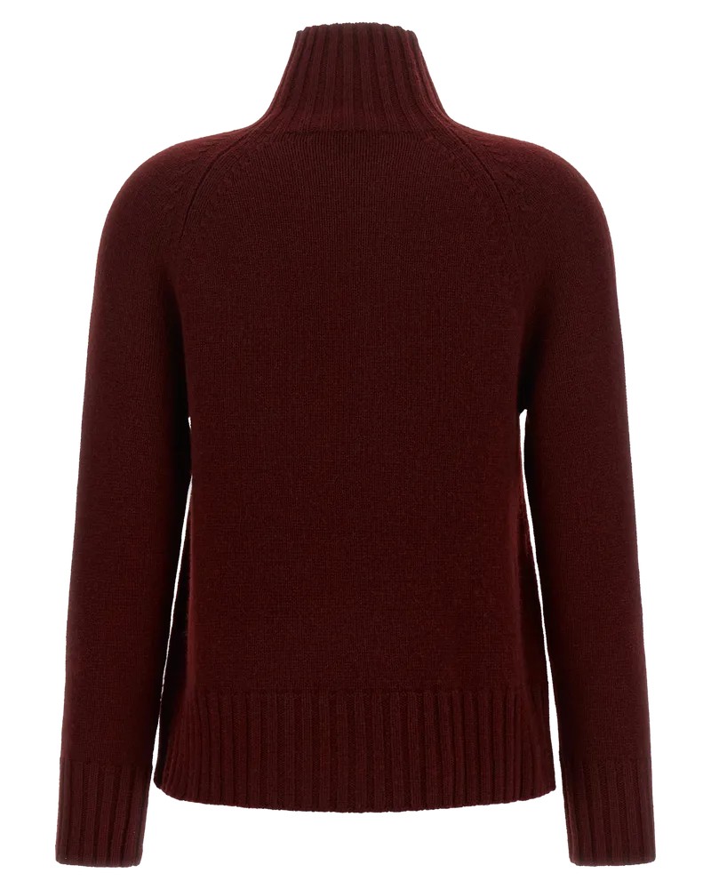 Max Mara Mantova Sweater — Burgundy Burgundy