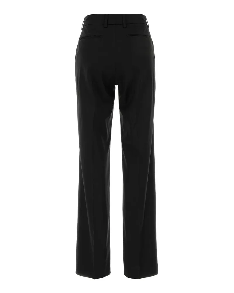 PT TORINO Women's Black Stretch Wool Blend Pant Nero Pantaloni Trousers Black