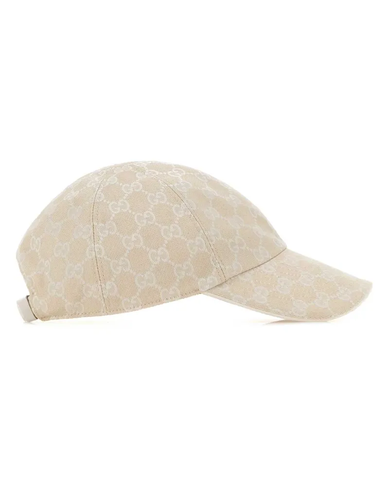 Gucci Women's Gg Fabric Baseball Cap Sandwhite Cappelli Hat Beige