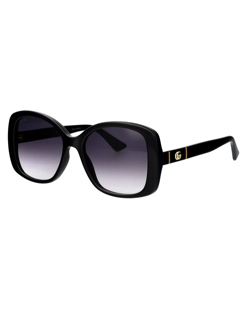 Gucci Women's Sunglasses Black-Grey Black-Black-Grey Injected Black/black/grey Black