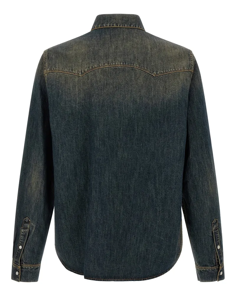 Fendi Bananatex® Denim Shirt — Blue Blue