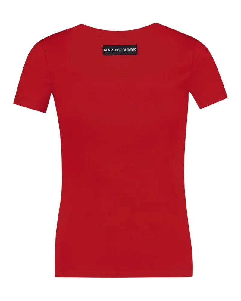 Marine Serre T-Shirt — Red Red