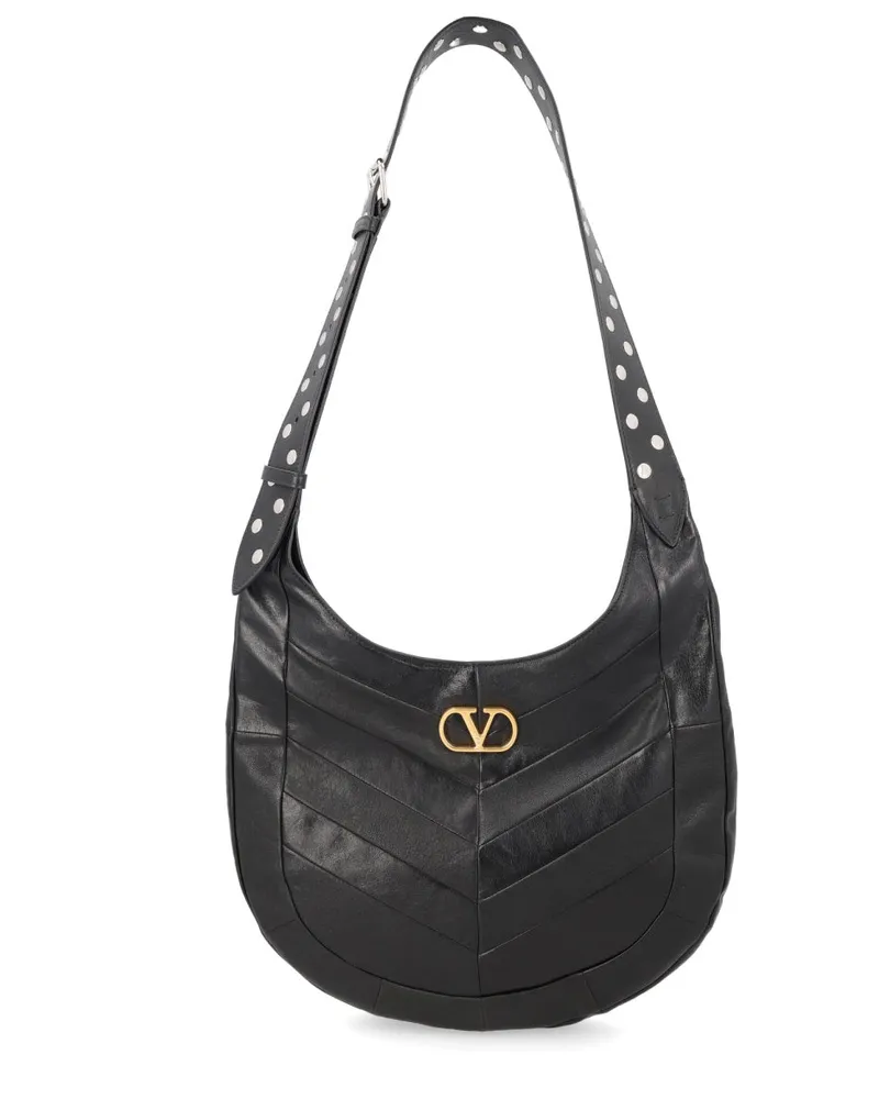 Valentino Garavani Hoboho Hobo Bag — Black Black